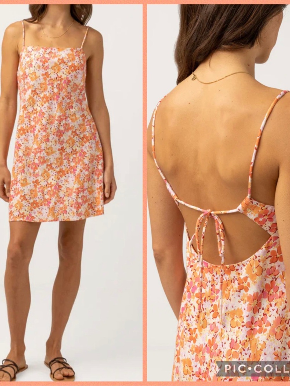 Rhythm Rosa Floral Bias Cut Mini Dress